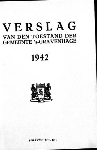 Jaarverslagen gemeente Den Haag 1942-01-01