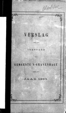 Jaarverslagen gemeente Den Haag 1883-01-01