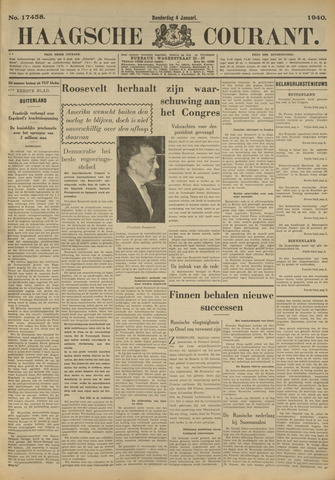 Haagse Courant 1940-01-04