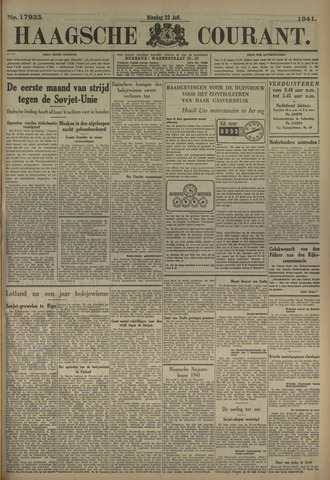 Haagsche Courant 1941-07-22