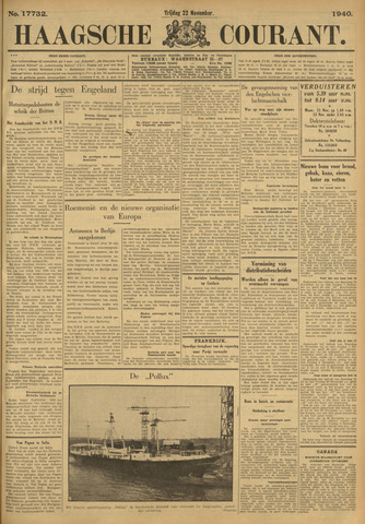 Haagsche Courant 1940-11-22