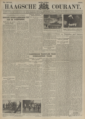 Haagsche Courant 1944-03-13