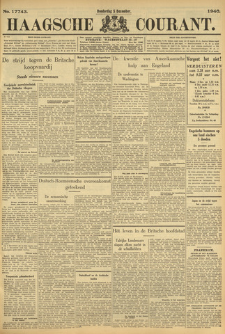 Haagsche Courant 1940-12-05