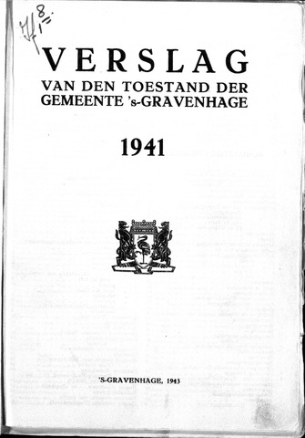 Jaarverslagen gemeente Den Haag 1941-01-01