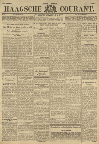 Haagse Courant 1941-11-17