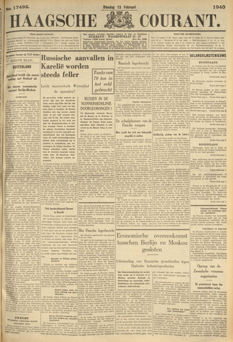 Haagse Courant 1940-02-13