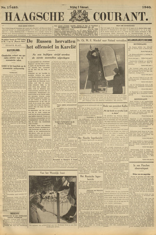 Haagsche Courant 1940-02-02