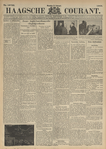 Haagse Courant 1944-02-21