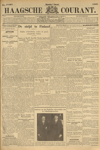 Haagsche Courant 1940-02-07
