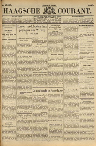 Haagsche Courant 1940-02-26