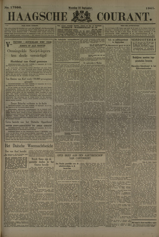 Haagse Courant 1941-09-22