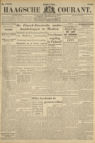 Haagse Courant 1940-03-11