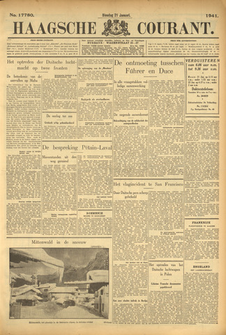 Haagse Courant 1941-01-21