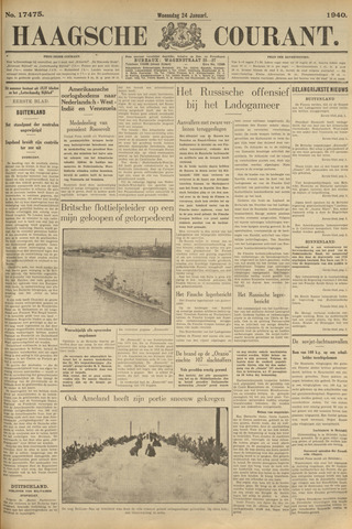 Haagse Courant 1940-01-24