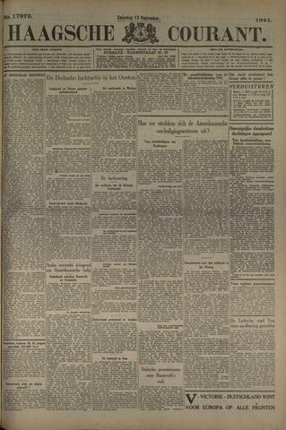 Haagse Courant 1941-09-13