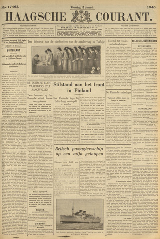Haagse Courant 1940-01-10