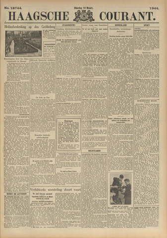 Haagsche Courant 1944-03-14