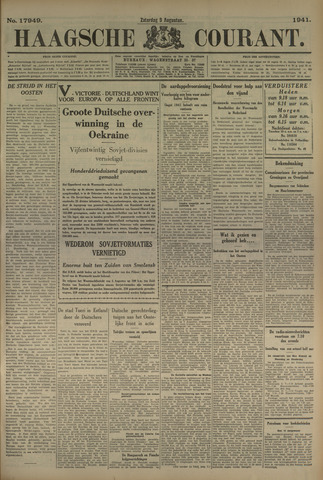 Haagse Courant 1941-08-09