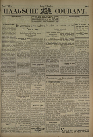 Haagse Courant 1941-08-12