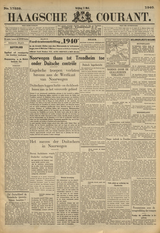 Haagsche Courant 1940-05-03