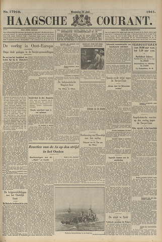 Haagsche Courant 1941-06-25