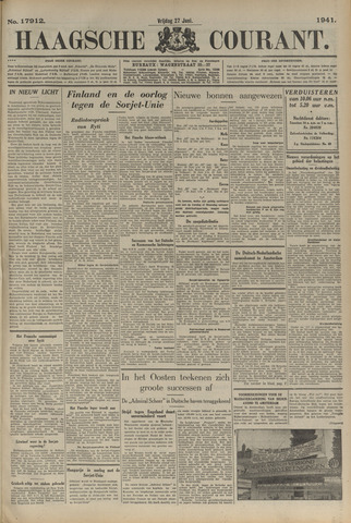 Haagse Courant 1941-06-27