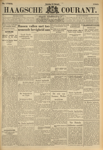 Haagsche Courant 1940-02-24