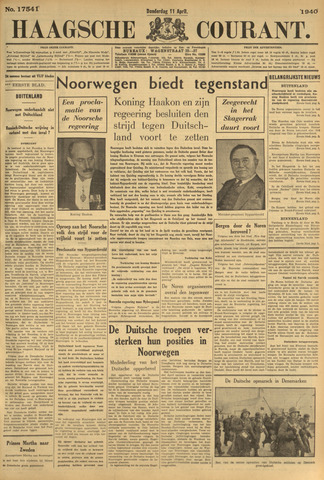 Haagsche Courant 1940-04-11