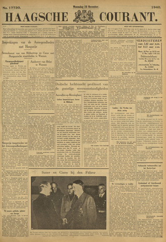 Haagse Courant 1940-11-20