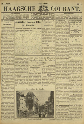 Haagse Courant 1940-10-04
