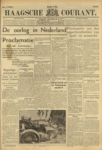 Haagse Courant 1940-05-14