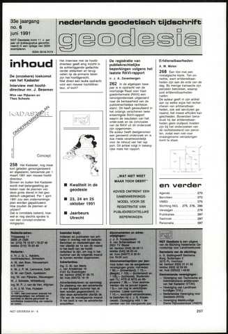 (NGT) Geodesia 1991-06-01