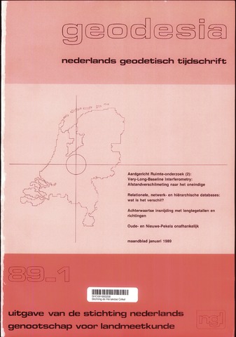 (NGT) Geodesia 1989-01-01