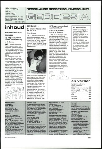 (NGT) Geodesia 1992-04-01