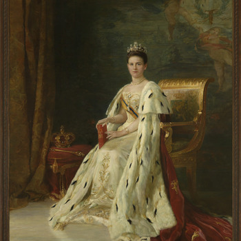 Staatsieportret van Wilhelmina