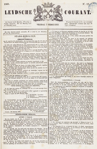 Leydse Courant 1868-02-07