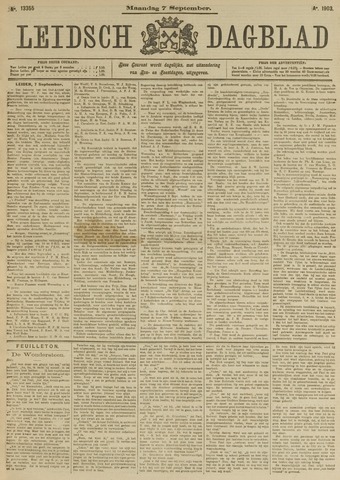 Leidsch Dagblad 1903-09-07