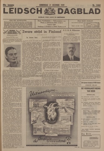 Leidsch Dagblad 1939-12-21