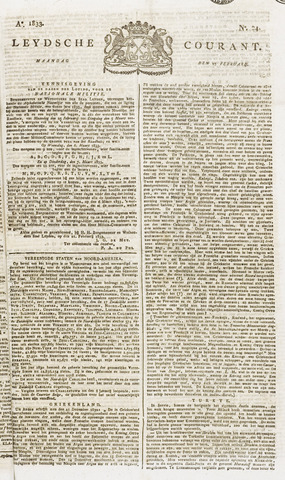 Leydse Courant 1833-02-25