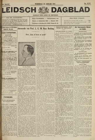Leidsch Dagblad 1931-01-28