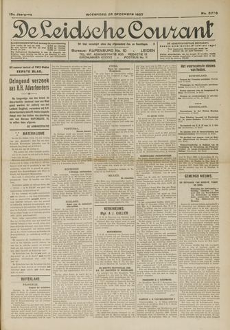 Leidsche Courant 1927-12-28