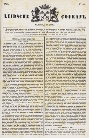 Leydse Courant 1874-04-15