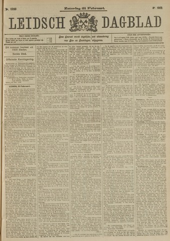 Leidsch Dagblad 1903-02-21