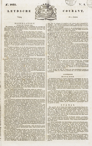 Leydse Courant 1835-01-09