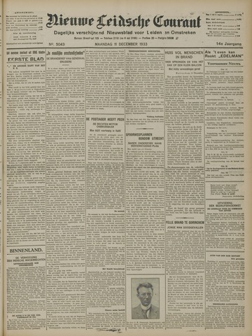 Nieuwe Leidsche Courant 1933-12-11