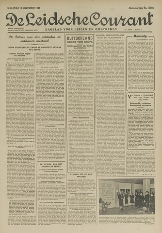 Leidsche Courant 1941-11-10