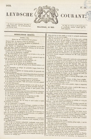 Leydse Courant 1852-05-10