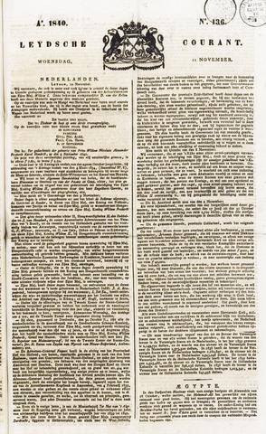 Leydse Courant 1840-11-11