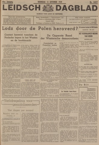 Leidsch Dagblad 1939-09-13