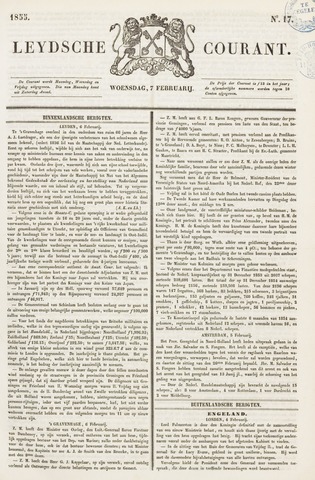 Leydse Courant 1855-02-07